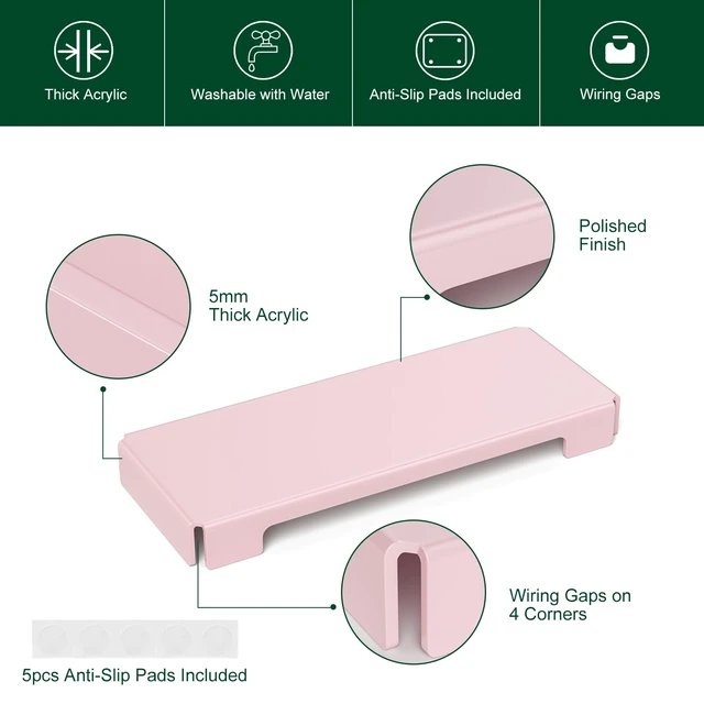 Alt view image 4 of 7 - BOSSCASA Acrylic Computer Keyboard Cover, Mechanical Keyboard Dust Cover PC Keyboard Cat Protector, Cat Keyboard Protector (1 Pack, Lightpink)