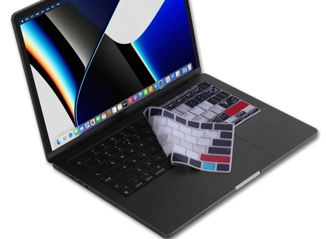 Alt view image 3 of 6 - XSKN Traktor Pro Shortcut US Version Keyboard Cover | for MacBook Pro 14.2 16.2 inch MacBook Air 13.6 15.3 inch M5/M4/M3/M2/M1 with Touch ID and MacBook Neo