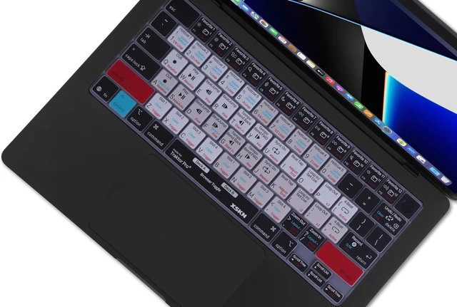 Alt view image 4 of 6 - XSKN Traktor Pro Shortcut US Version Keyboard Cover | for MacBook Pro 14.2 16.2 inch MacBook Air 13.6 15.3 inch M5/M4/M3/M2/M1 with Touch ID and MacBook Neo