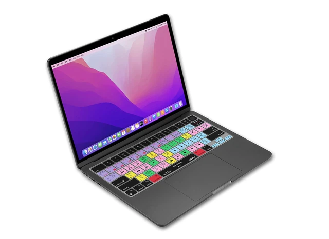 Alt view image 5 of 6 - XSKN Final Cut Pro Shortcut US Version Silicone Keyboard Cover for Apple MacBook Air 13/15 inch with M5/M4/M3/M2 Chip and MacBook Neo with A18 Pro Chip