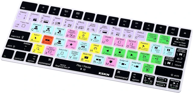 Alt view image 7 of 7 - XSKN Final Cut Pro Shortcut FCP Hotkey Function Keyboard Cover Skin for 2015 Released Magic Keyboard MLA22LL/A MLA22B/A A1644 (EU&US Layout, Magic Keyboard A1644)