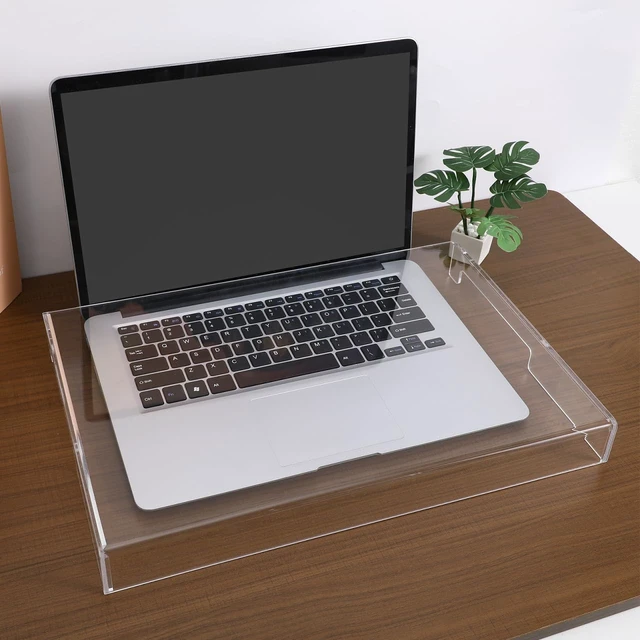 Alt view image 2 of 7 - DOITOOL Clear Acrylic Cat Keyboard Cover, 15.6 Inch Laptop Protector | Clear Cover Helps Shield Keyboards from Cat Paws, Dust and Everyday Desk Contact, 15.7 x 10.4 x 1.6 In