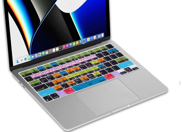 Alt view image 5 of 5 - XSKN Silicone Keyboard Cover Skin for MacBook Pro/Air with Touch ID 14.2 16.2 13.6 15.3 Inch M1 M2 M3 M4 M5 Chip with Touch ID (US Layout, FL Studio Shortcuts)