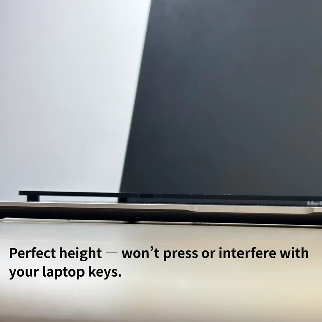 Alt view image 5 of 7 - Keyboard Cover: Place Your Mechanical Keyboard on Top of Laptop - Ventilated, Durable Acrylic, Universal Fit for MacBook & All Laptops (Black)