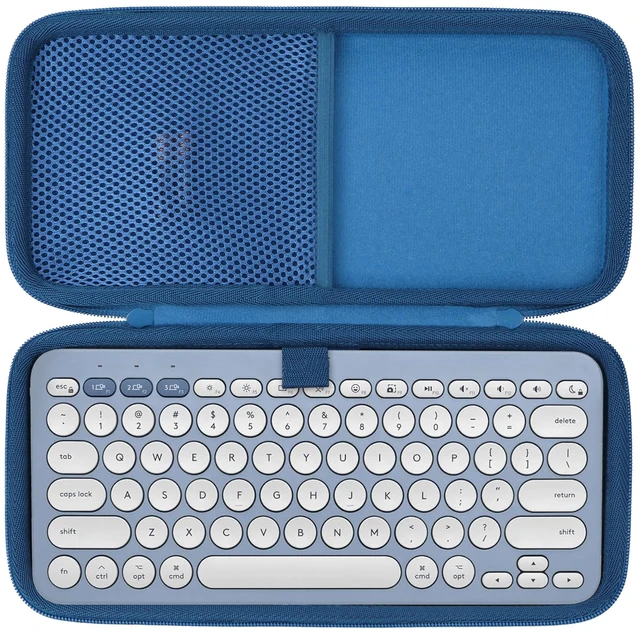 Main image of Lebakort Hard Case Compatible with Logitech Pebble Keys 2 K380s K380 Keyboard (Classic Blue Case)