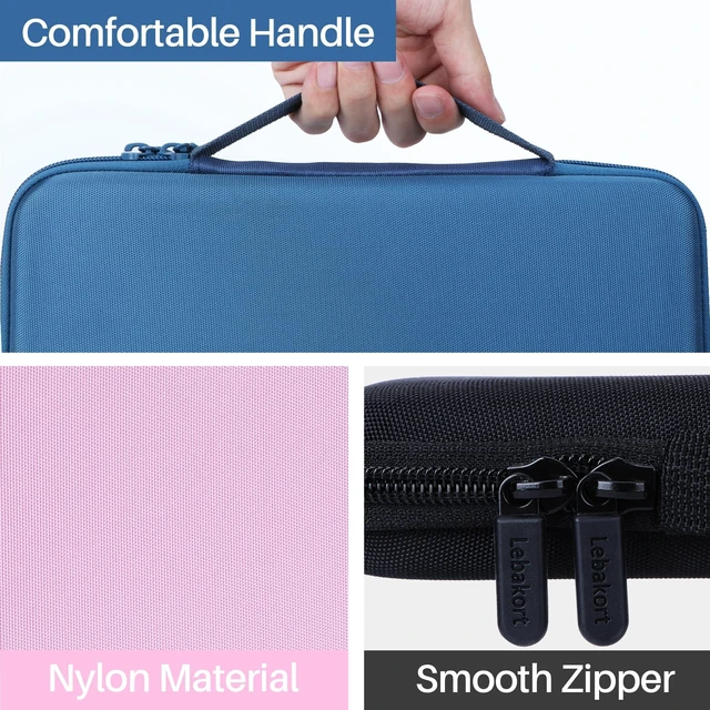 Alt view image 5 of 7 - Lebakort Hard Case Compatible with Logitech Pebble Keys 2 K380s K380 Keyboard (Classic Blue Case)