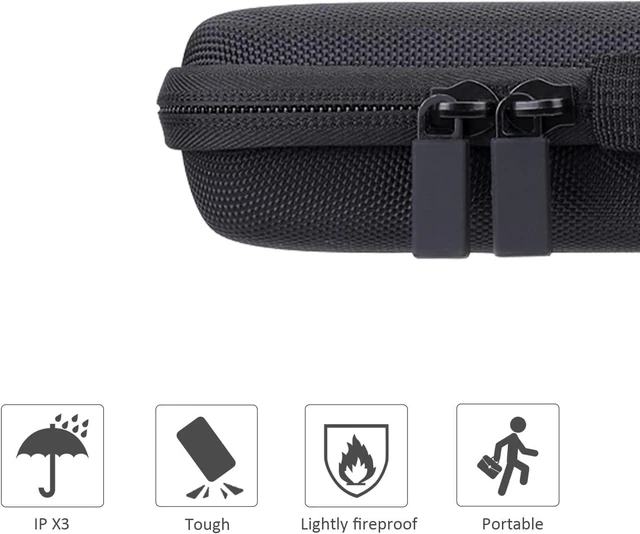 Alt view image 6 of 7 - co2CREA Hard Case for Logitech MX Mechanical Mini Illuminated Keyboard | Soft Anti-Static Lining, Accessory Storage Pocket, Comfortable Hand Strap, Strong Zipper, Case Only