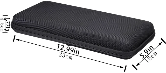 Alt view image 7 of 7 - co2CREA Hard Case for Logitech MX Mechanical Mini Illuminated Keyboard | Soft Anti-Static Lining, Accessory Storage Pocket, Comfortable Hand Strap, Strong Zipper, Case Only