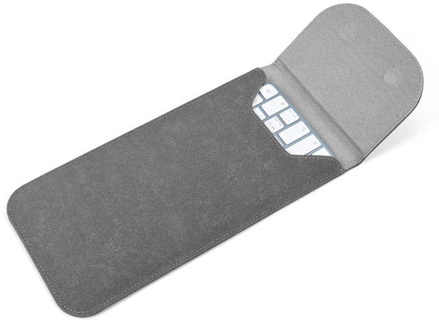 Main image of CaseBuy Premium Leather Keyboard Cover Sleeve for 2024 2023 2021 Apple iMac 24 inch M4 M3 M1 Magic Keyboard w/Out Touch ID A2449 A2450 Wireless Magic Keyboard 2 Accessories Case Pouch, Space Grey