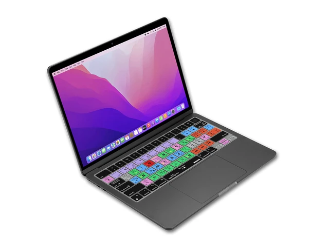 Alt view image 5 of 6 - XSKN Logic Pro Shortcut US Version Silicone Keyboard Cover for Apple MacBook Air 13/15 inch with M5/M4/M3/M2 Chip and MacBook Neo with A18 Pro Chip