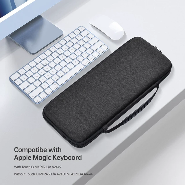 Alt view image 3 of 6 - Magic Keyboard Sleeve Case Cover, Hard Storage Case Bag Compatible with Apple iMac 24 inch M4 M3 Magic Keyboard w/Out Touch ID A2449 A2450 A1644 & Magic Mouse Combo