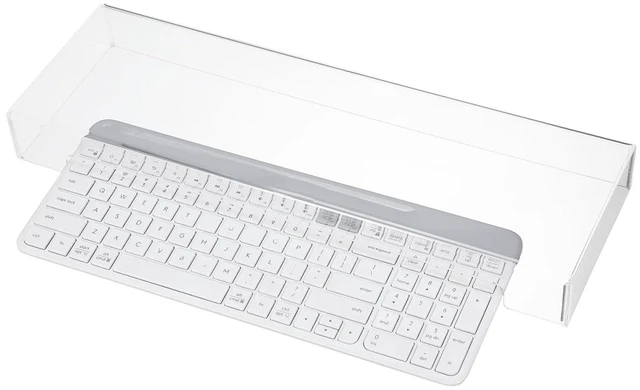 Main image of Acrylic Keyboard Cover, Clear Keyboard Dust Cover for Desktop Anti-Cat Protector Lid Waterproof Protective Case (18.5x5.9x1.8 Inches)