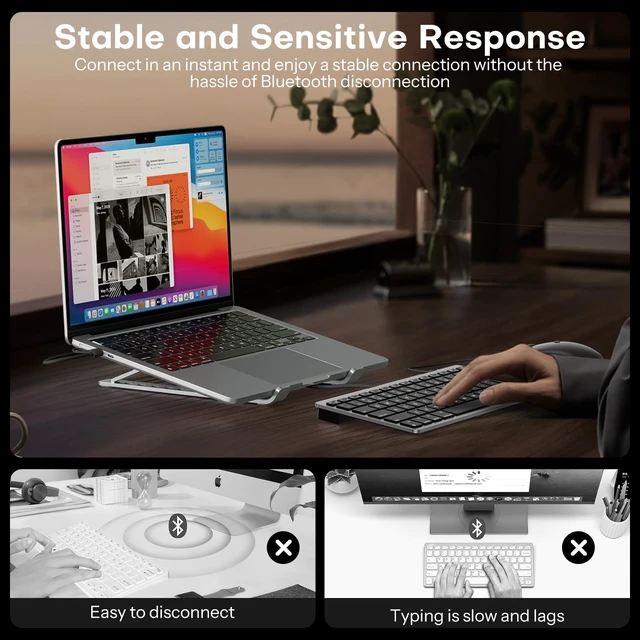 Alt view image 5 of 7 - OMOTON Wired Keyboard and Mouse for Mac, Compact Layout | Keyboard with Dual Interface (Type-C and USB A), Mouse with ONLY USB A Interface for Mac/iMac/MacBook, Black Grey