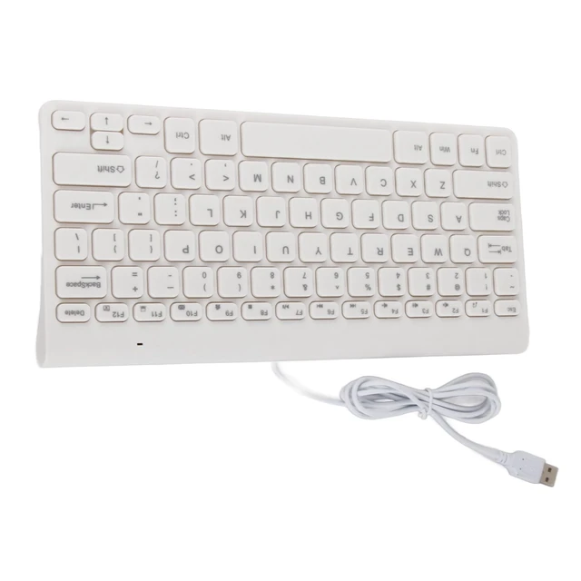 Alt view image 7 of 7 - Wired Keyboard and Mouse, Ultra-Thin USB Keyboard Optical Mouse Set ComboFull Size Wire Corded Keyboard Mouse Combo Set with Number Pad for Laptop,PC,Desktop(White)