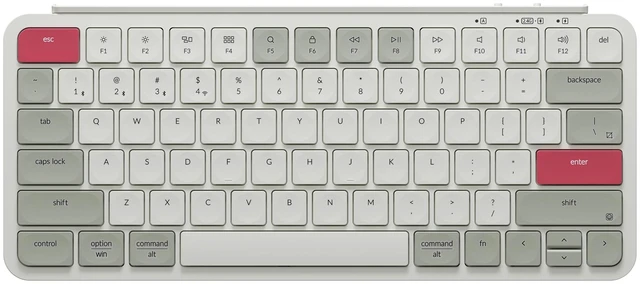 Main image of Keychron B1 Pro Ultra-Slim ZMK/Launcher Wireless Bluetooth 2.4 GHz/Wired Connection Keyboard for Mac Windows Linux - Retro Red