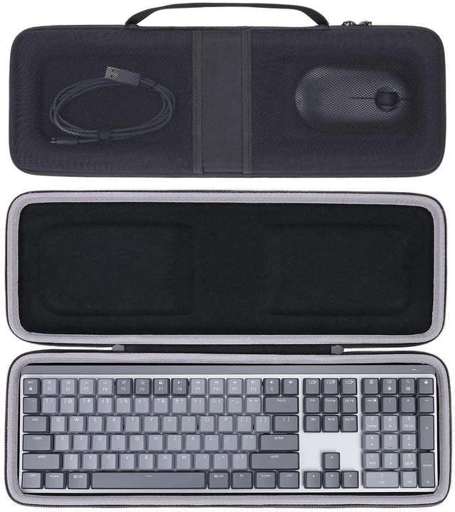Main image of Aenllosi Hard Case for Logitech MX Mechanical Illuminated Keyboard, Black | Hard shell construction, Water-resistant design, Impact-resistant design, Protective case only
