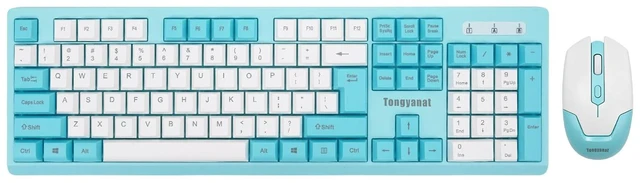 Main image of Tongyangat Wireless Keyboard and Mouse Combo, 2.4G Full-Size Keyboard | Mouse Set Plug & Play, Quiet Click, Ergonomic Design, Compatible with Windows, Mac, Laptop, Desktop, Computer