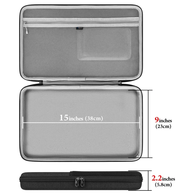 Alt view image 3 of 6 - Geekria Hard Shell Travel Carrying Keyboard Case, Compatible with Logitech Wave Keys MK670 Combo/Wave Keys Wireless Ergonomic Keyboard (Dark Grey)