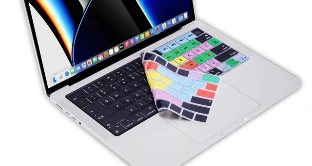 Alt view image 3 of 7 - XSKN Avid Media Composer Shortcut US Version Keyboard Cover Skin for 2026-2021 MacBook Pro 14 16 inch MacBook Air 13 15 inch with M5/M4/M3/M2/M1 and MacBook Neo
