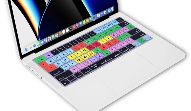 Alt view image 6 of 7 - XSKN Avid Media Composer Shortcut US Version Keyboard Cover Skin for 2026-2021 MacBook Pro 14 16 inch MacBook Air 13 15 inch with M5/M4/M3/M2/M1 and MacBook Neo