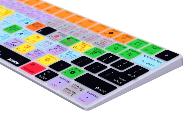 Alt view image 4 of 7 - XSKN for Magic Keyboard Shortcut Ableton Live Keyboard Cover, Durable Ableton Hotkeys Silicone Keyboard Skin for Apple Magic Keyboard A1644 (MLA22LL/A, MLA22B/A)