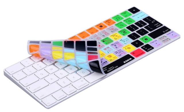 Alt view image 5 of 7 - XSKN for Magic Keyboard Shortcut Ableton Live Keyboard Cover, Durable Ableton Hotkeys Silicone Keyboard Skin for Apple Magic Keyboard A1644 (MLA22LL/A, MLA22B/A)