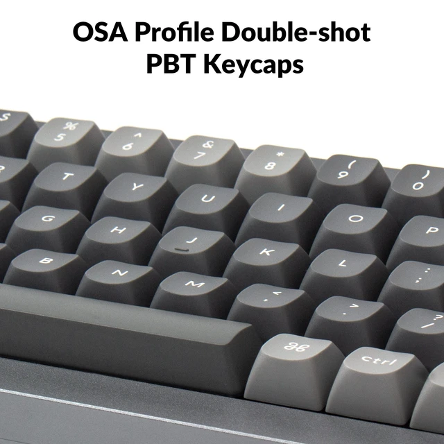 Alt view image 5 of 7 - Keychron Q7 Wired Custom Mechanical Keyboard, 70% Layout QMK/VIA Programmable Macro with Hot-swappable Gateron G Pro Red Switch Double Gasket Compatible with Mac Windows Linux (Grey)