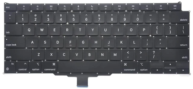 Alt view image 3 of 7 - Pardarsey Replacement Backlight Backlit Keyboard Compatible with MacBook Air Retina 13" M1 A2337 Late 2020 Year US Layout+Keyboard Screws+Screwdriver