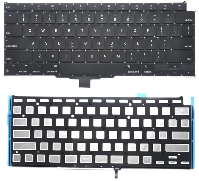 Alt view image 2 of 7 - Pardarsey Replacement Backlight Backlit Keyboard Compatible with MacBook Air Retina 13" M1 A2337 Late 2020 Year US Layout+Keyboard Screws+Screwdriver