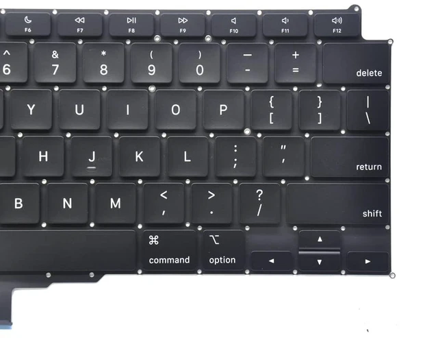 Alt view image 7 of 7 - Pardarsey Replacement Backlight Backlit Keyboard Compatible with MacBook Air Retina 13" M1 A2337 Late 2020 Year US Layout+Keyboard Screws+Screwdriver