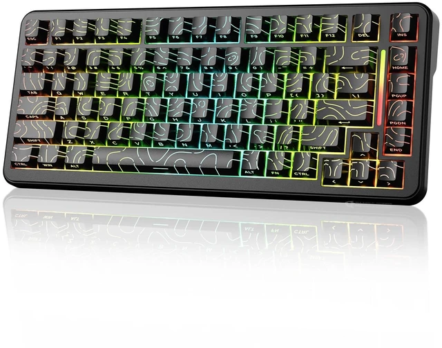 Main image of ATTACK SHARK X82PRO HE 75% Wireless Rapid Trigger Gaming Keyboard, Hall Effect Magnetic Switch Keyboard with 0.01mm RT Adjustable Actuation, 8Khz Polling Rate, Hot-Swap, RGB, for PC Gamer (Black)