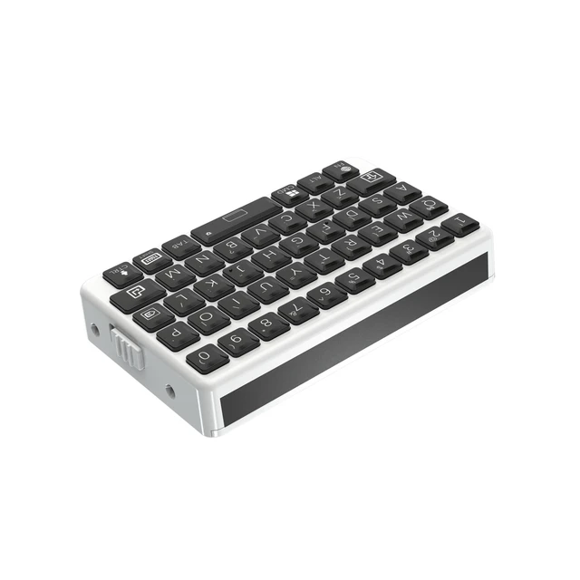 Alt view image 6 of 6 - EXknight Mini Keyboard - Wireless Bluetooth Keyboard, Retro Clicky Style | Black&White, Compatible With iOS, iPhone, iPad, Mac, Android, Smartphone & Tablet