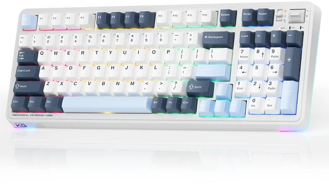 Main image of Machenike KG98 Mechanical Keyboard,Hot Swappable Custom Gaming Keyboard,Pre-lubed Linear Switches,RGB Sidelit,Tri-Mode 98 Keys Compact Layout for Gaming/Typing/Win/Mac/PC