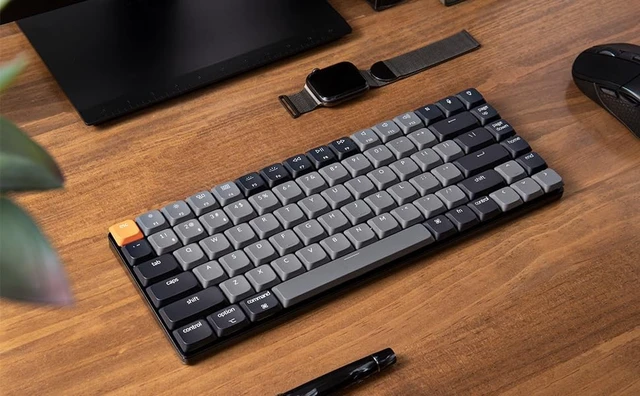 Alt view image 2 of 7 - Keychron K3 QMK Ultra-Slim Wireless Mechanical Keyboard Version 3, 75% Layout Hot Swappable Banana Switch, RGB Backlight Rechargeable Wired Bluetooth Professional Office Keyboard for Mac/Windows
