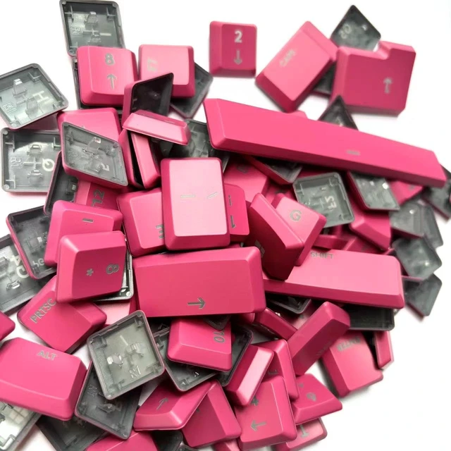 Alt view image 3 of 4 - LZYDD Backlit KeyCap for Logitech G915TKL G915 G913 G815 G813 Keyboard keycaps, 111 Full Keys. Replacement Keycaps DIY Colored Keycaps (Pink)