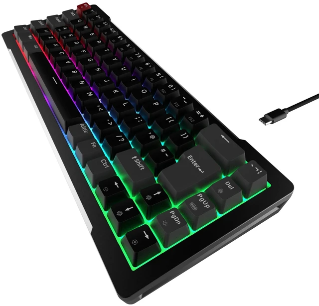 Main image of Raijintek MGA-68 Black, 65% TKL Magnetic Switch Gaming Keyboard, Wired, 69 Keys, Hot-Swappable, CNC Aluminum Frame, Customizable ARGB Lighting, USB-C, Compatible with Windows & Mac (0R40B00275)