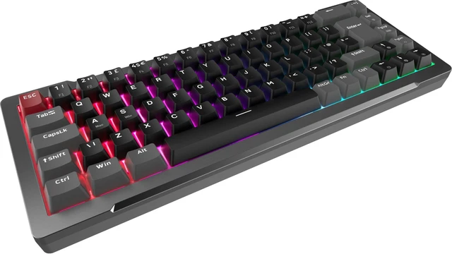 Alt view image 5 of 6 - Raijintek MGA-68 Black, 65% TKL Magnetic Switch Gaming Keyboard, Wired, 69 Keys, Hot-Swappable, CNC Aluminum Frame, Customizable ARGB Lighting, USB-C, Compatible with Windows & Mac (0R40B00275)