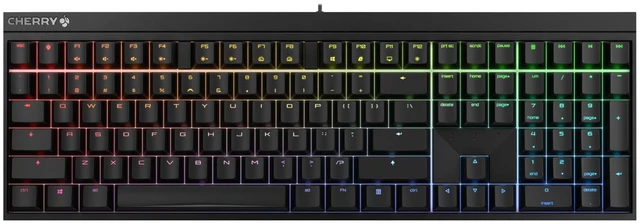 Main image of CHERRY XTRFY MX 2.0S, Wired Mechanical Gaming Keyboard with RGB-Lighting, Designed in Germany, Full Key Rollover, Anti Ghosting, MX2A RED Switches, Black