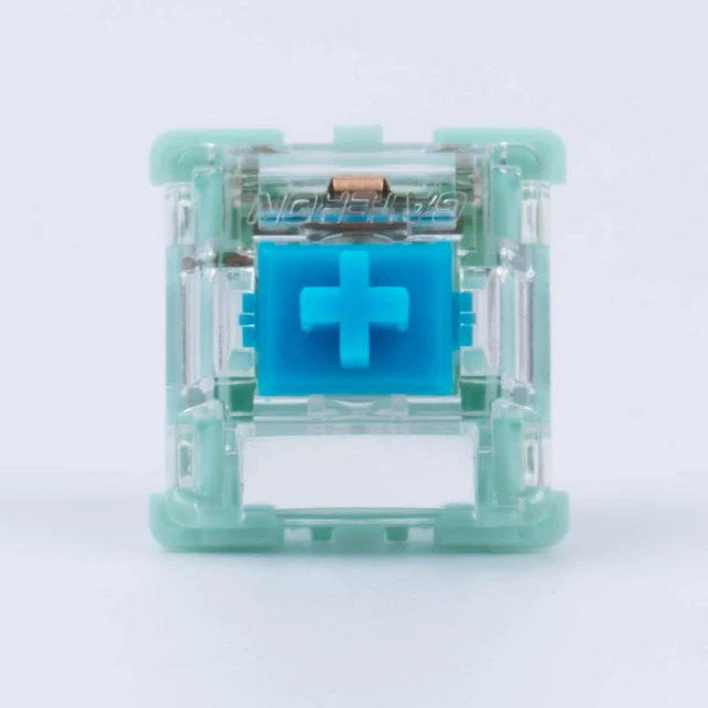 Alt view image 5 of 7 - Gateron Jade 3.0 Double-Stage Spring Blue Switches,3-Pin 60gf Clicky/Pre Lubed for Mechanical KeyboardBlue,90pcs