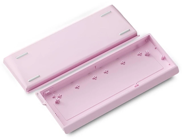 Main image of ZMX H60 Aluminum Keyboard Case,60% Customized Mechanical Gaming Keyboard Housing Compatible with Woot60HE/MADLIONS MAD 60 HE 61Keys Compact Barebones Keyboards DIY (Pink)