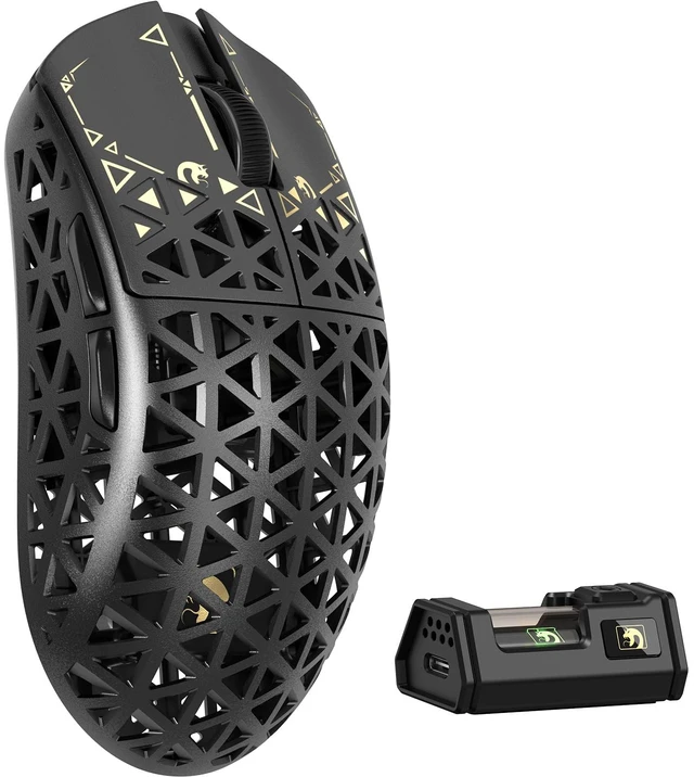 Main image of MAMBASNAKE M5 Ultra Carbon Fiber 8KHz Wireless Gaming Mouse,PAW3950MAX Sensor 42K DPI,39g Lightweight Tri-Mode 2.4GHz/BT/Wired Computer Mice,Web Driver Support,for Win/Mac/FPS/MOBA/Esports-Black (A)