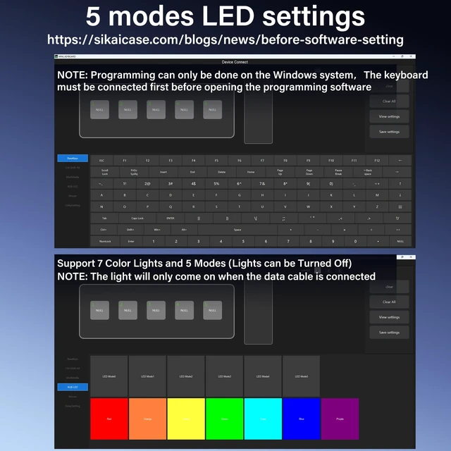 Alt view image 4 of 7 - SinLoon 5 Key Hot-Swappable RGB Macro Mechanical Keypad | Programmable for single/combo keys (max 18 inputs). Save settings to device, plug & play for office, design, gaming