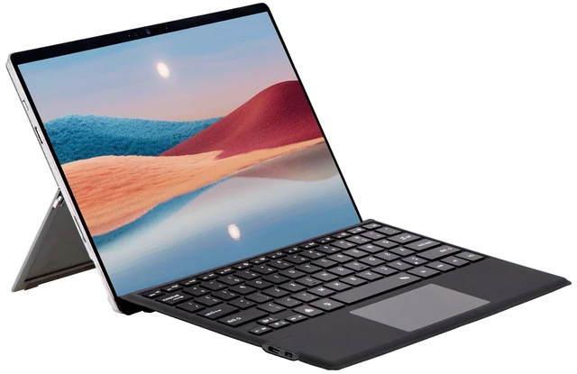 Main image of mobee Type Cover for Microsoft Surface Pro 7+ /7/6 /5/4 /3, Bluetooch Keyboard with Multi-Touch Trackpad Mouse, Rechargeable Battery & Ultra Slim Type Case for Surface Pro (Black)