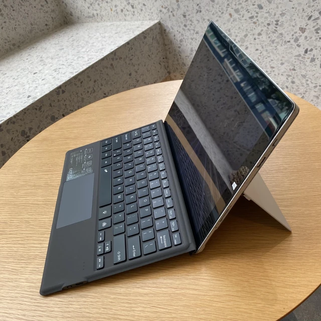 Alt view image 6 of 6 - mobee Type Cover for Microsoft Surface Pro 7+ /7/6 /5/4 /3, Bluetooch Keyboard with Multi-Touch Trackpad Mouse, Rechargeable Battery & Ultra Slim Type Case for Surface Pro (Black)