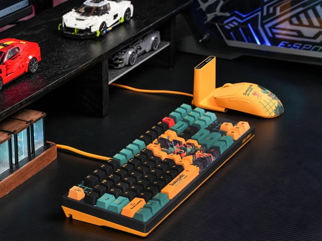 Alt view image 2 of 7 - Bloody AT87 Renegade Optical Mechanical Gaming Keyboard 87 Key Compact Layout RGB Backlit Exact Reset System