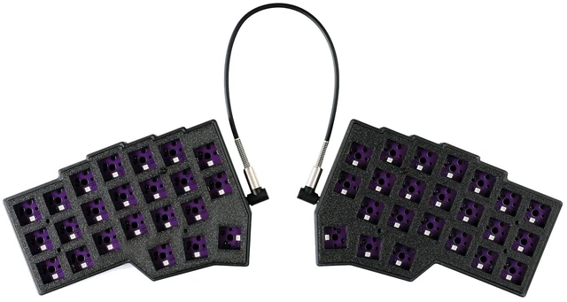 Main image of YMDK Split Keyboard Corne V4.1 46 Keys Ergonomic Hotswappable 40% Layout 3D PLA RGB QMK Vial All Key Programmable Mini Independent Gaming Keyboard Kit