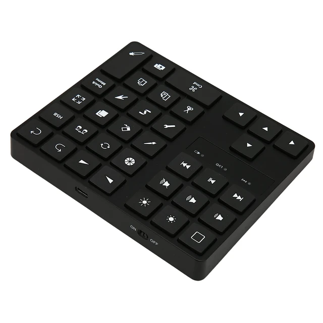 Alt view image 6 of 7 - Goshyda Rechargeable Shortcut Drawing Keyboard for - iOS Compatible, One-Handed Ergonomic 35 Keys