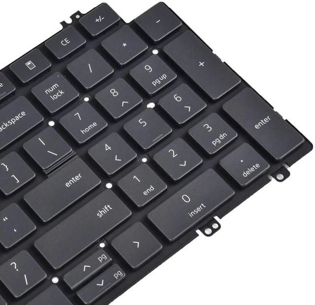 Alt view image 3 of 5 - Replacement Keyboard for Dell Latitude 5520 5530 5540 5521 5531 3540, Precision 3560 3570 3580 3561 3571 3581 7670 7680 7770 7780 Laptop with Backlit US Layout P/N: N7N16 0N7N16