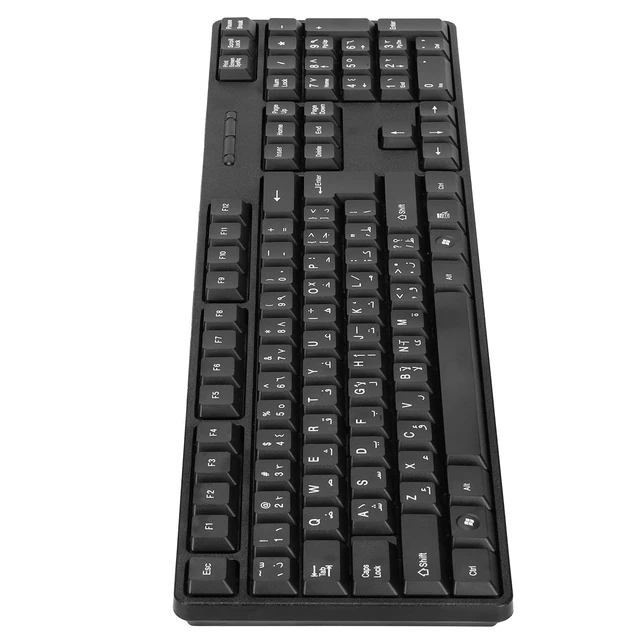 Alt view image 4 of 7 - Arabic Bilingual Keyboard - USB Wired Desktop Office Keyboard Suitable For Pc Laptop