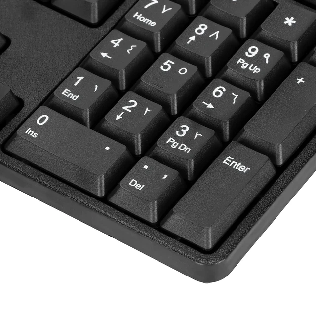 Alt view image 5 of 7 - Arabic Bilingual Keyboard - USB Wired Desktop Office Keyboard Suitable For Pc Laptop